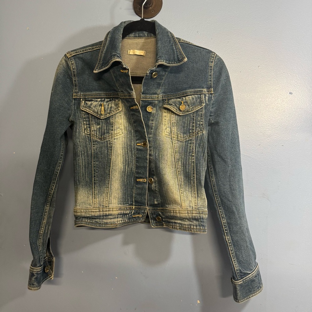 Roberto Cavalli Blue XS Jean Jacket